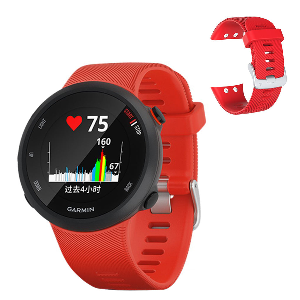 Vildt Flot Silikone Rem passer til Garmin Forerunner 45 Rabat
