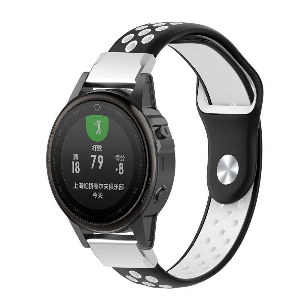 Vildt Sejt Silikone Rem passer til Garmin Fenix 5S