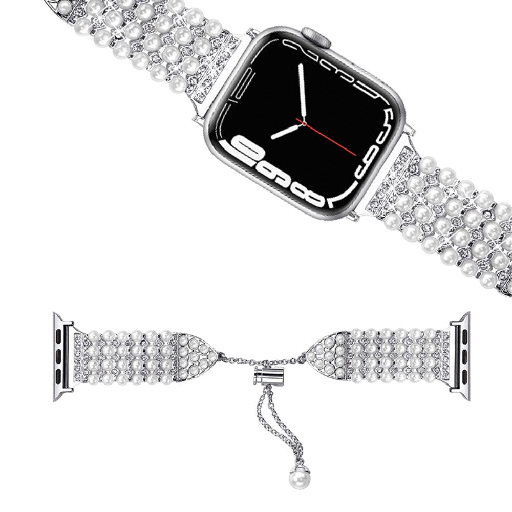 Eminent Metal Og Rhinsten Rem passer til Apple Watch Series 7 45mm