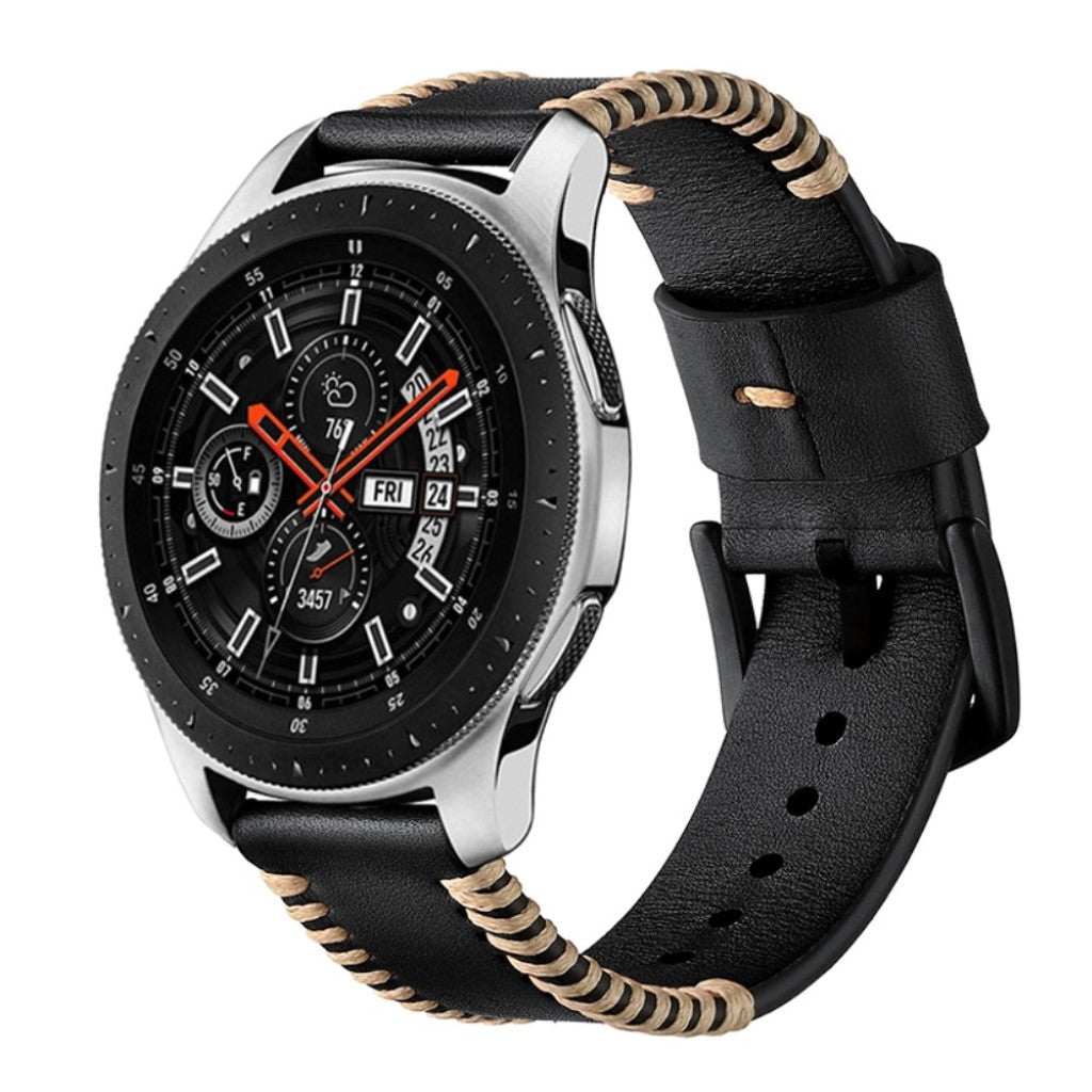 Slidstærk Ægte Læder Rem passer til Samsung Galaxy Watch Active Online nu