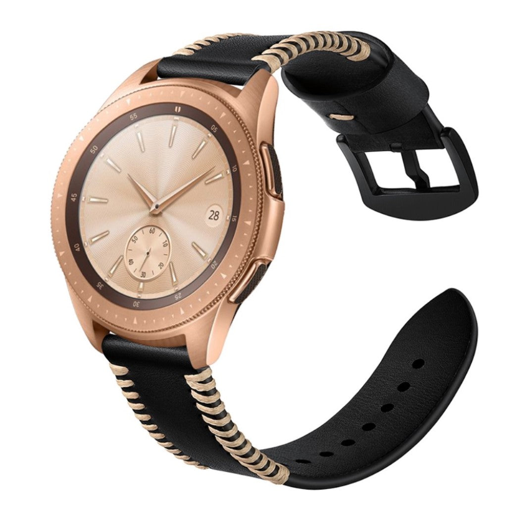 Slidstærk Ægte Læder Rem passer til Samsung Galaxy Watch Active Online nu