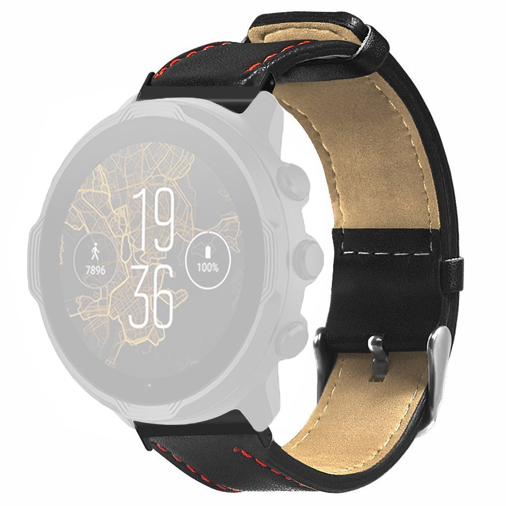 Vildt Hårdfør Ægte Læder Universal Rem passer til Smartwatch