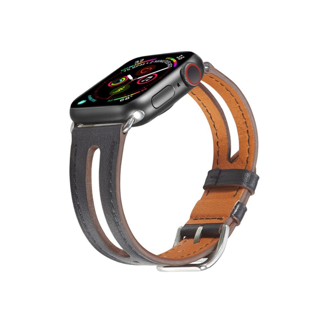 Ægte Læder Universal Rem passer til Apple Watch Series 5 40mm / Apple Watch 40mm