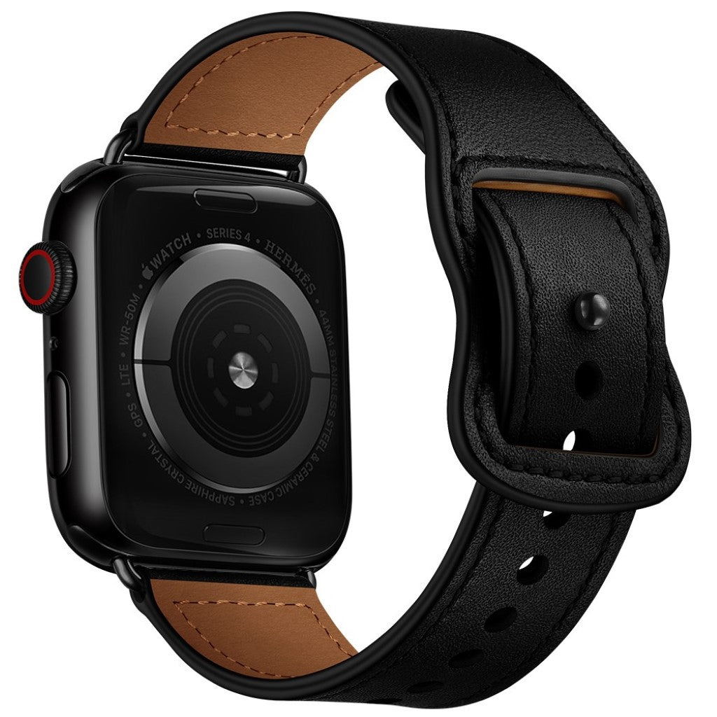Rigtigt Slidstærk Ægte Læder Universal Rem passer til Apple Smartwatch