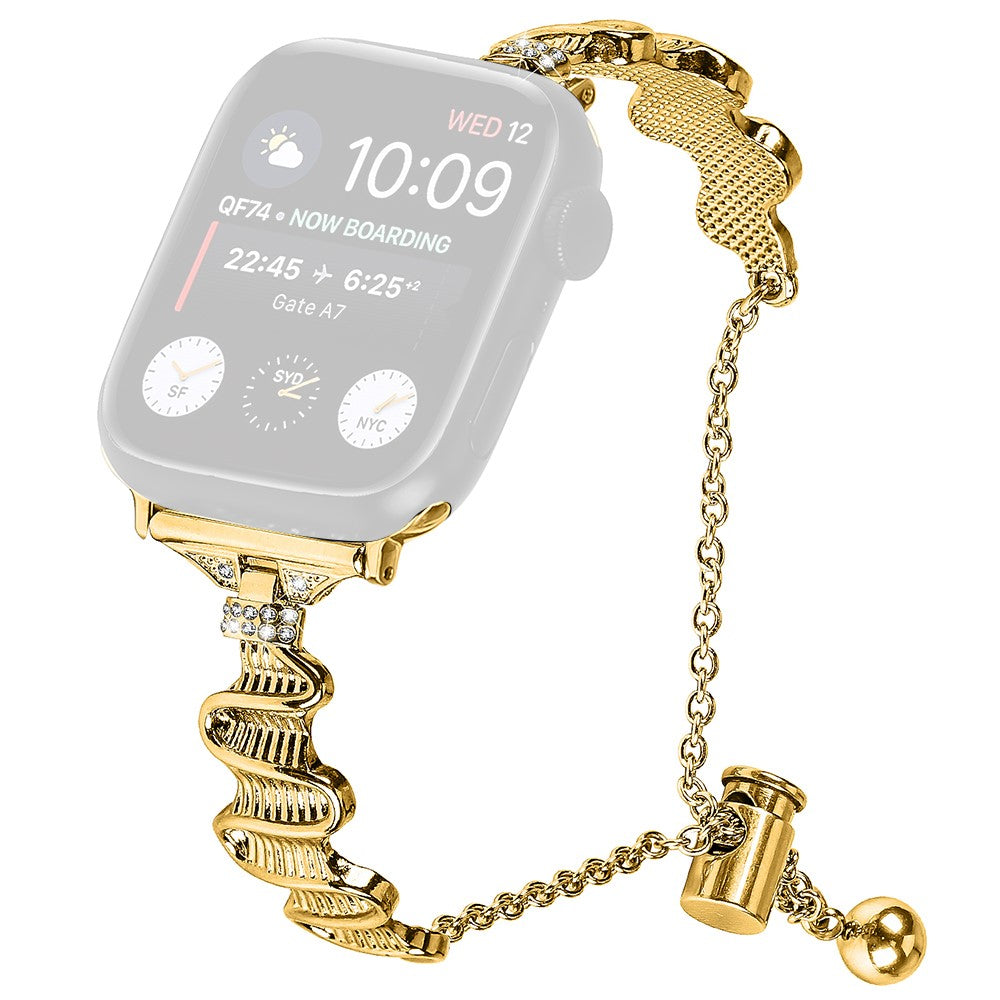 Superflot Metal Og Rhinsten Universal Rem passer til Apple Smartwatch