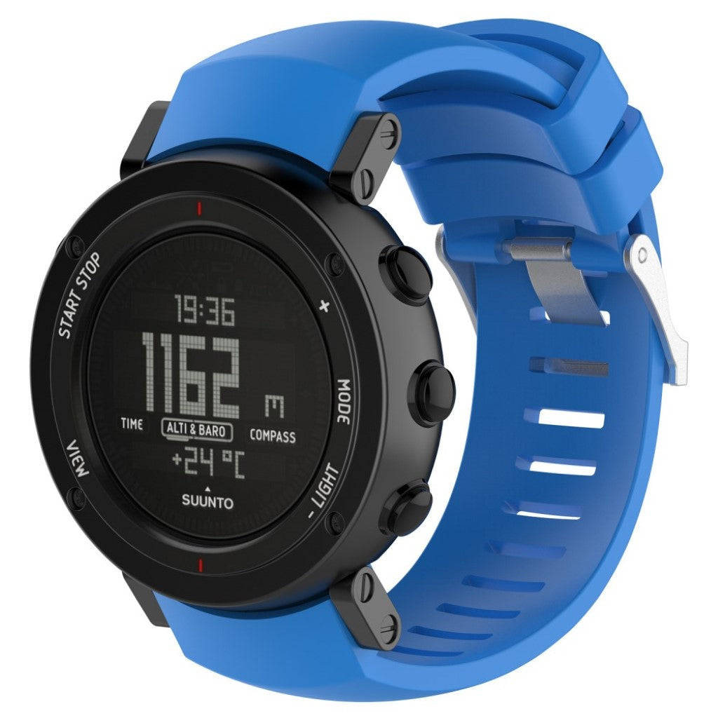 Rigtigt Rart Silikone Rem passer til Suunto Core Alu Black