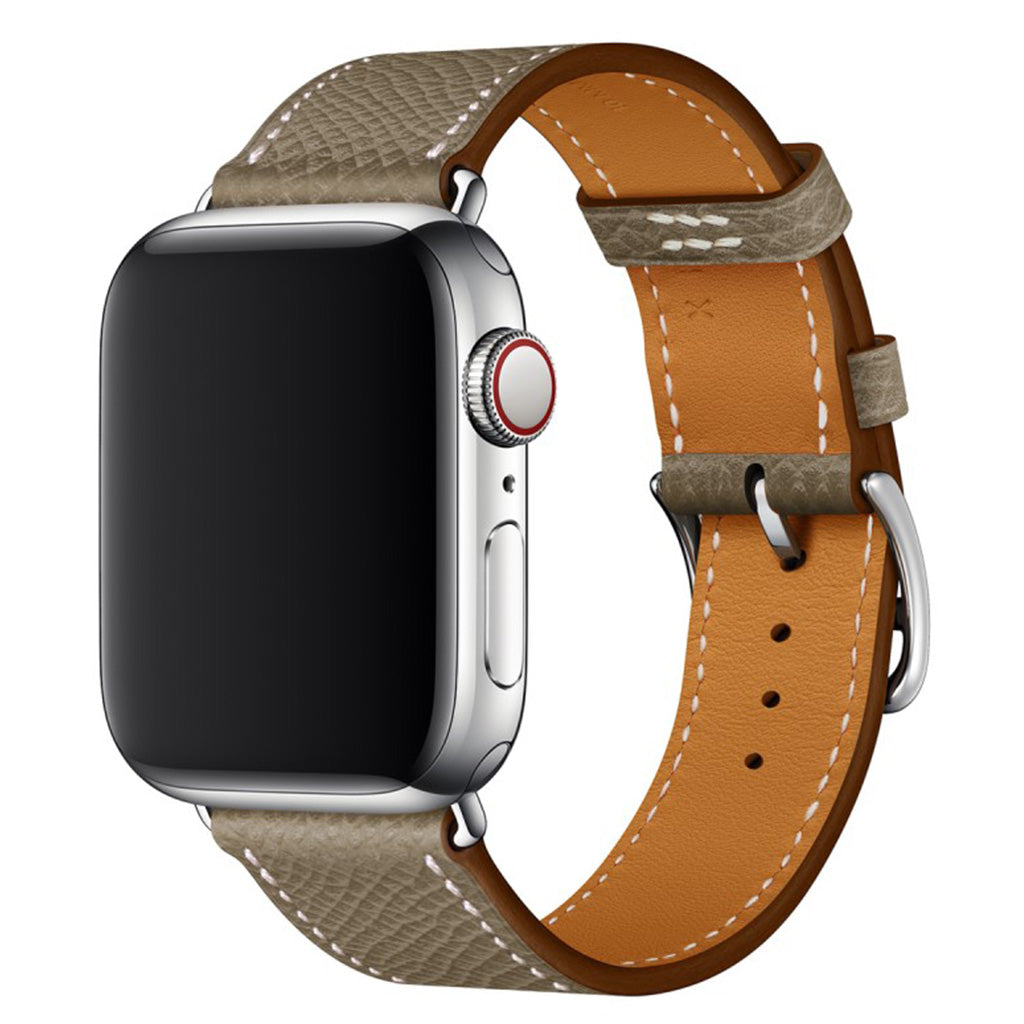 Rigtigt Smuk Ægte Læder Rem passer til Apple Watch Series 5 44mm Mode