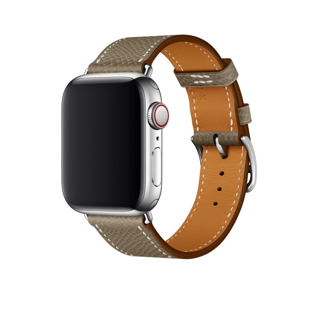 Rigtigt Smuk Ægte Læder Rem passer til Apple Watch Series 5 44mm Mode