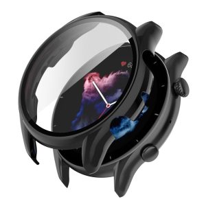 Super Flot Universal Cover med Skærmbeskytter i Plastik og Hærdet Glas passer til Amazfit GTR 3 / Amazfit GTR 3 Pro