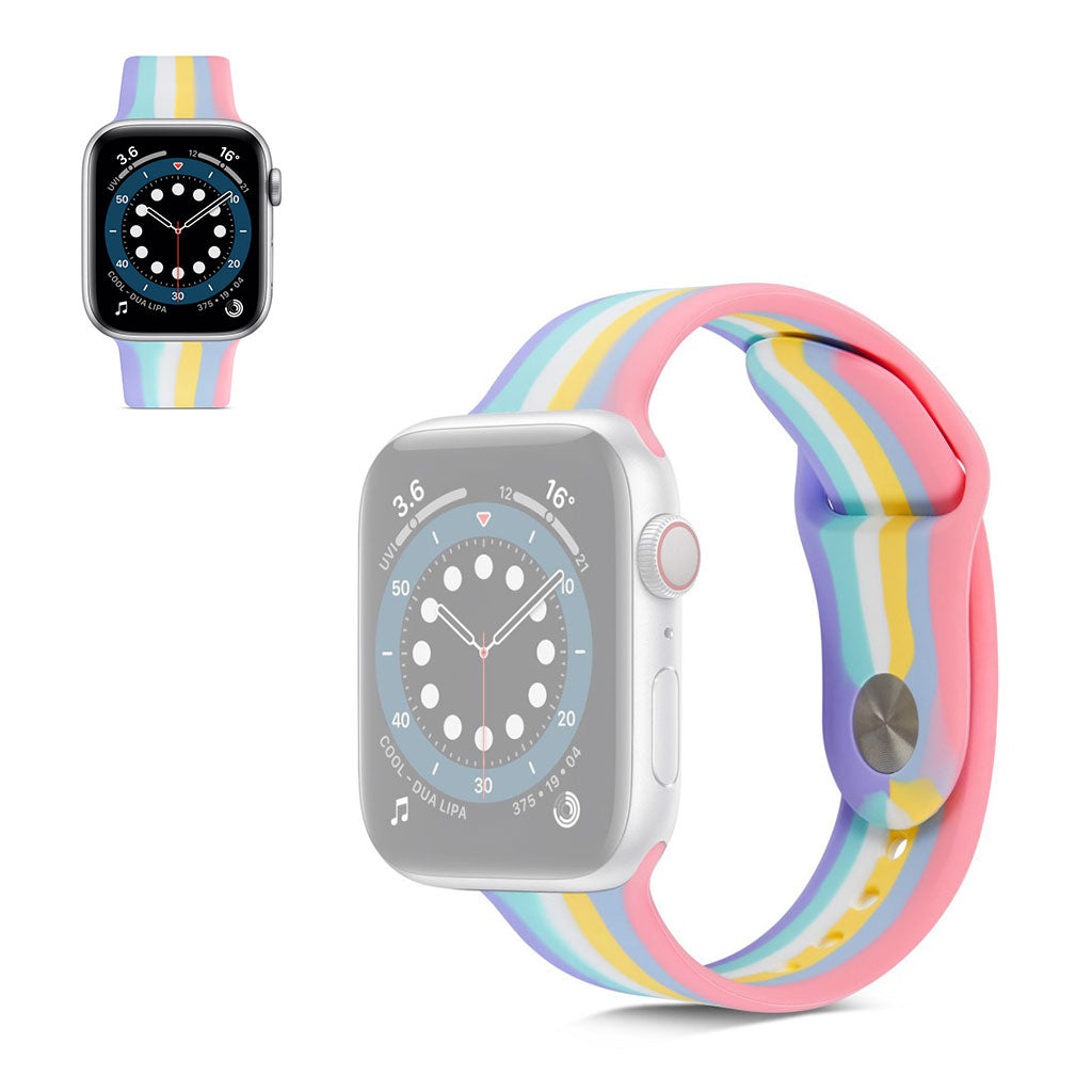 Super Slidstærk Silikone Universal Rem passer til Apple Smartwatch - Størrelse: L Online nu