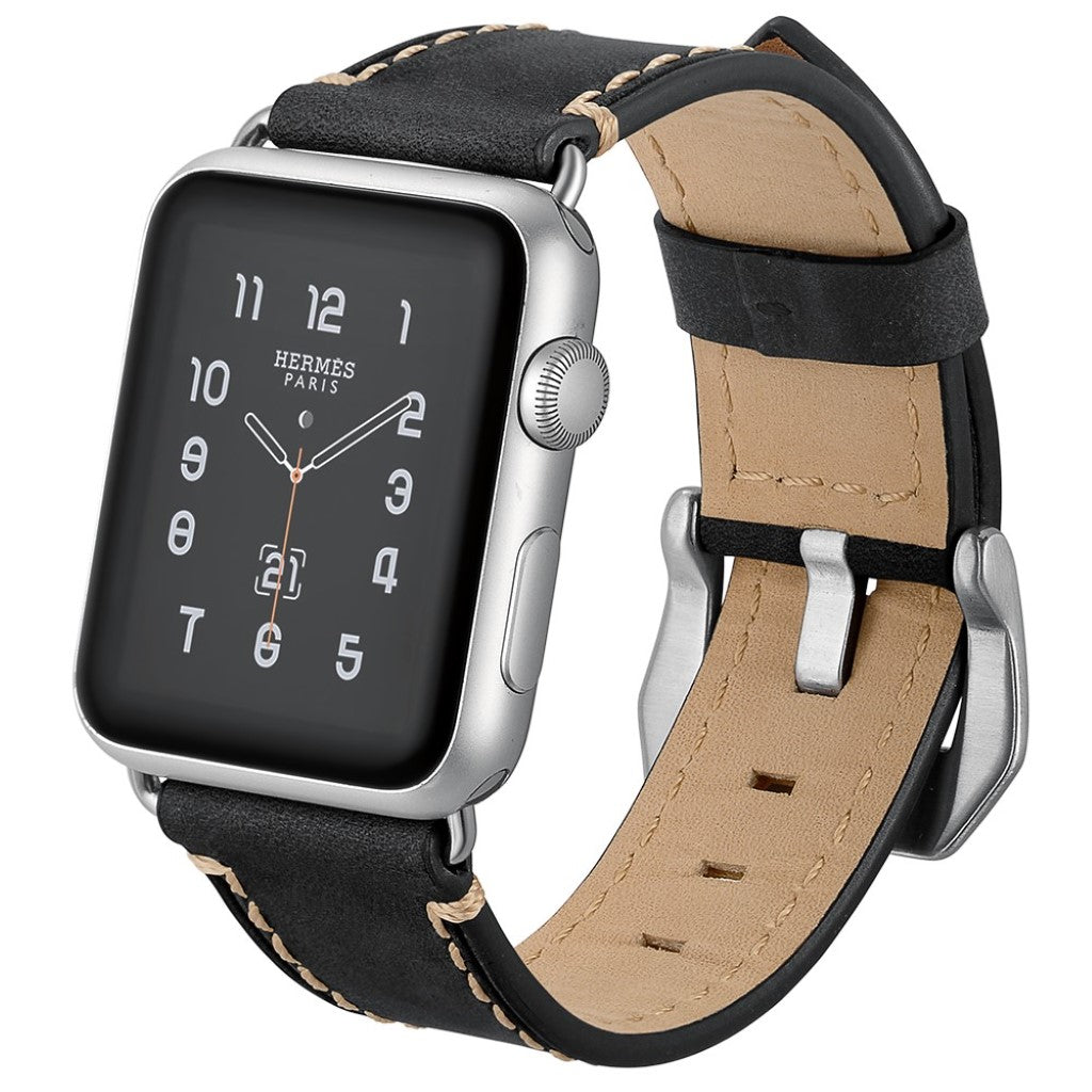 Ægte Læder Universal Rem passer til Apple Watch Series 5 40mm / Apple Watch 40mm