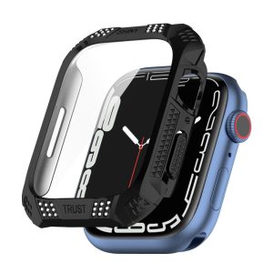 Rigtigt Godt Cover med Skærmbeskytter i Rhinsten og Hærdet Glas passer til Apple Watch Series 7 45mm
