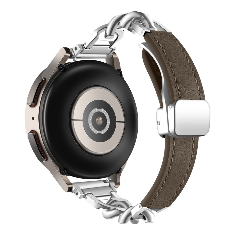 Rigtigt Sejt Ægte Læder Universal Rem passer til Smartwatch