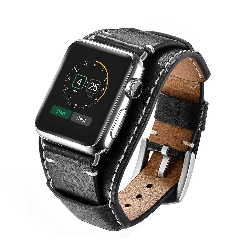 Ægte Læder Universal Rem passer til Apple Watch Series 5 40mm / Apple Watch 40mm