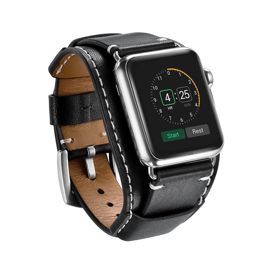 Ægte Læder Universal Rem passer til Apple Watch Series 5 40mm / Apple Watch 40mm