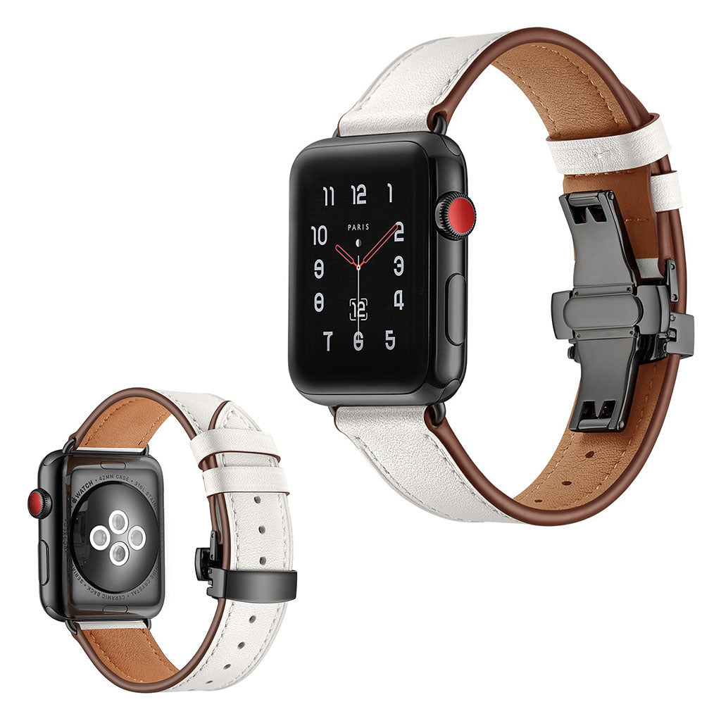 Ægte Læder Universal Rem passer til Apple Watch Series 5 44mm / Apple Watch 44mm