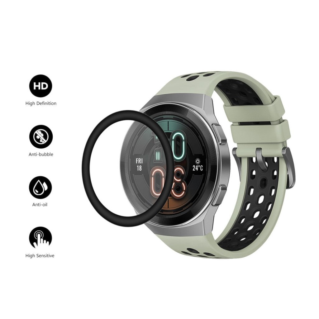 Plastik Skærmbeskytter passer til Huawei Watch GT2e 46mm