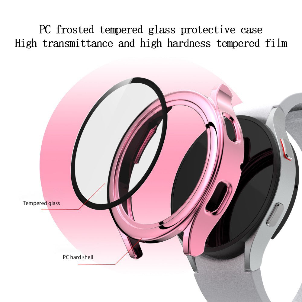 Rigtigt Godt Cover med Skærmbeskytter i Plastik og Hærdet Glas passer til Samsung Galaxy Watch 4 (40mm) Online Hot Salg