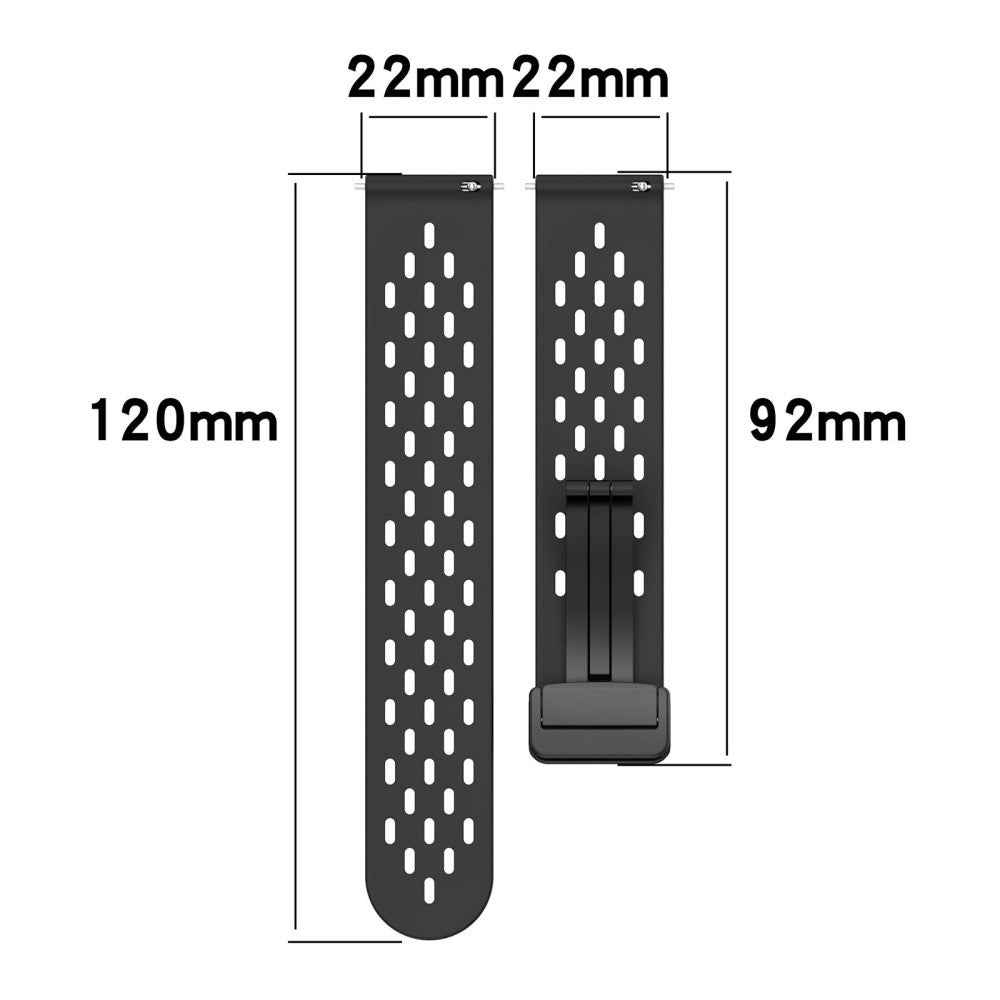 Vildt Smuk Metal Og Silikone Universal Rem passer til Smartwatch Mode