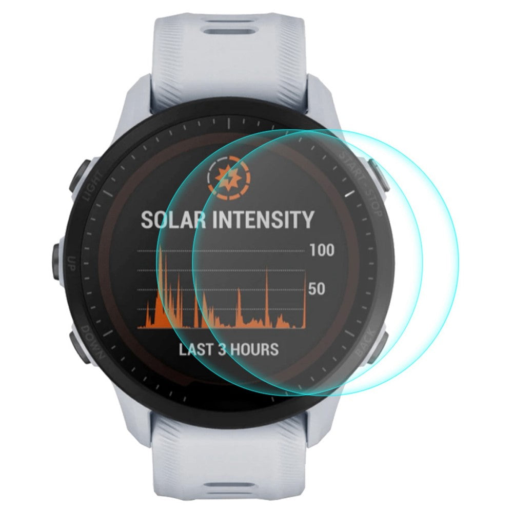 2stk Glas Skærmbeskytter passer til Garmin Forerunner 955 på udsalg