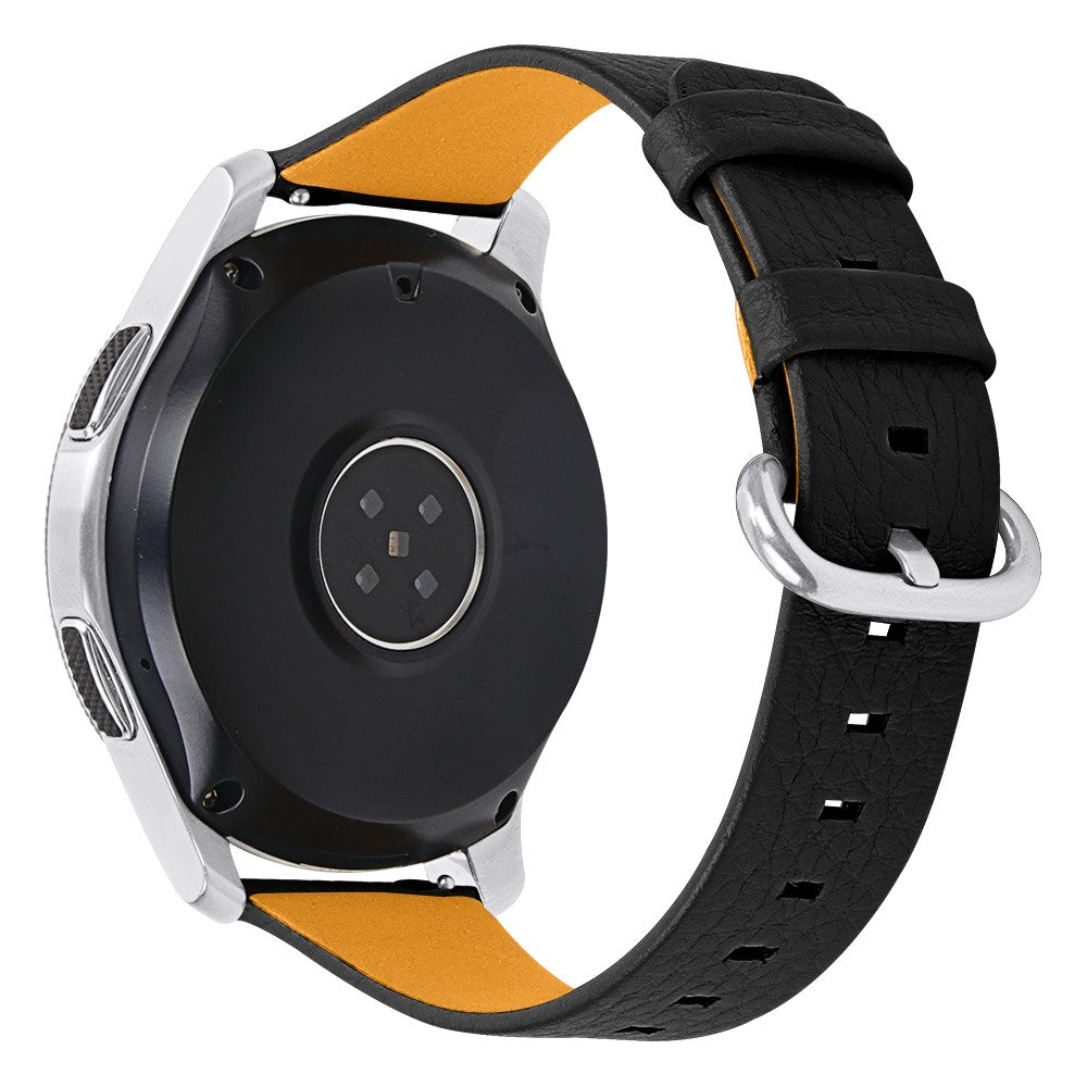 Ægte Læder Universal Rem passer til Samsung Galaxy Watch 3 (45mm) / Samsung Galaxy Watch (46mm)