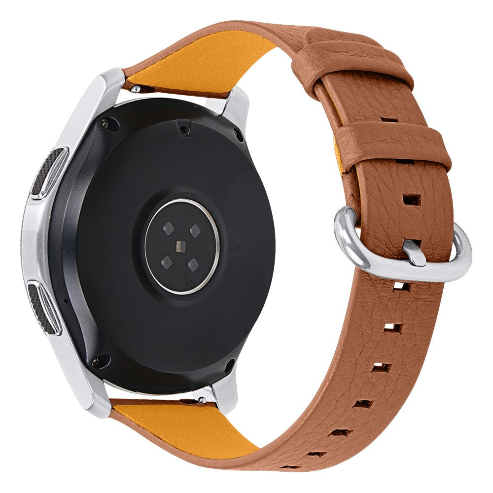 Ægte Læder Universal Rem passer til Samsung Galaxy Watch 3 (45mm) / Samsung Galaxy Watch (46mm)