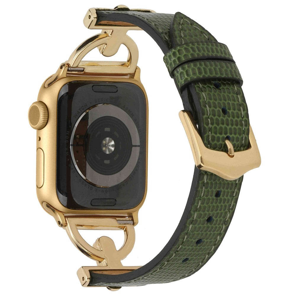 Eminent Metal Og Kunstlæder Rem passer til Apple Watch Series 7 41mm