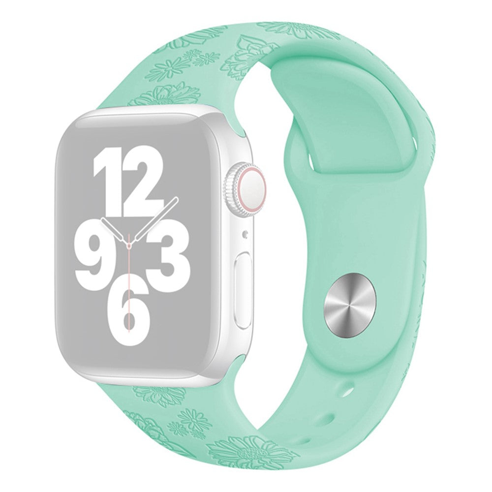Rigtigt Holdbart Silikone Rem passer til Apple Watch Series 7 41mm