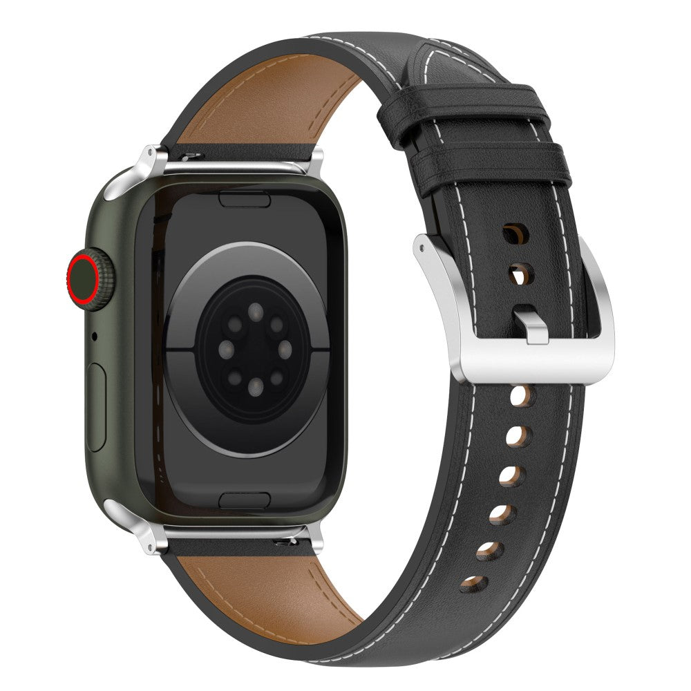 Rigtigt Kønt Ægte Læder Rem passer til Apple Watch Series 7 41mm