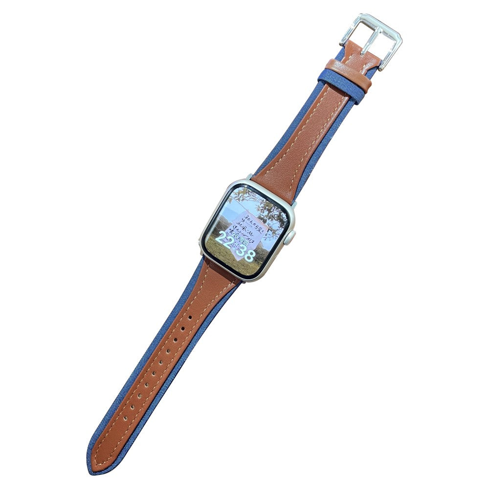 elegant-aegte-laeder-og-nylon-universal-rem-passer-til-apple-smartwatch_3.jpg Elegant Ægte Læder Og Nylon Universal Rem passer til Apple Smartwatch