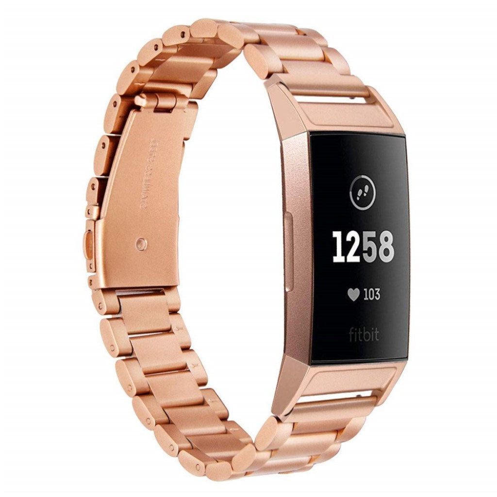 Rigtigt Kønt Metal Rem passer til Fitbit Charge 3 Mode