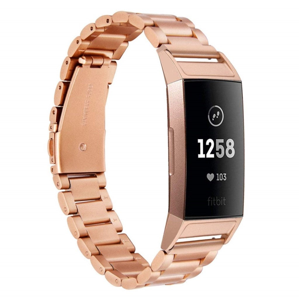 Rigtigt Kønt Metal Rem passer til Fitbit Charge 3 Mode