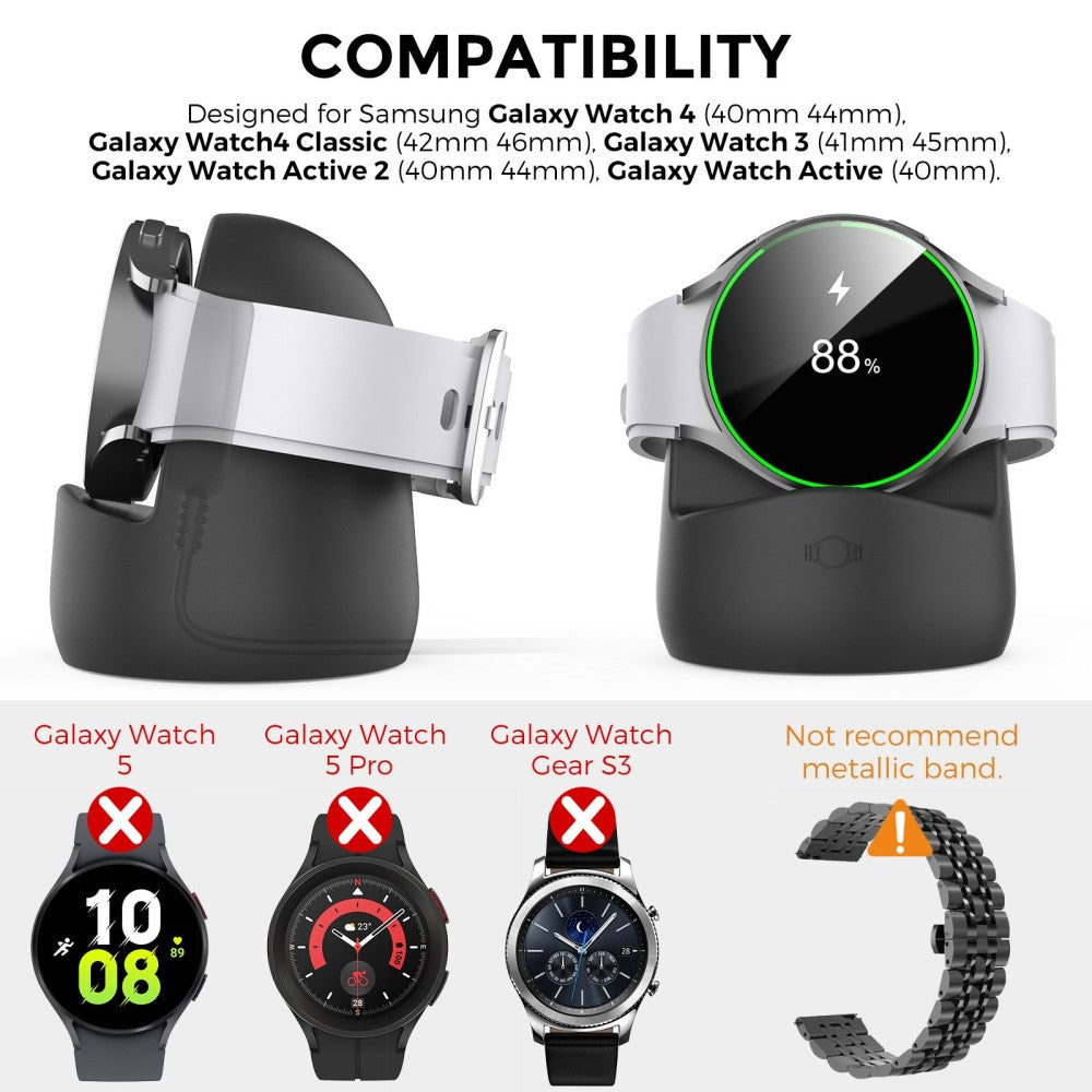 Silikone Holder passer til Samsung Smartwatch