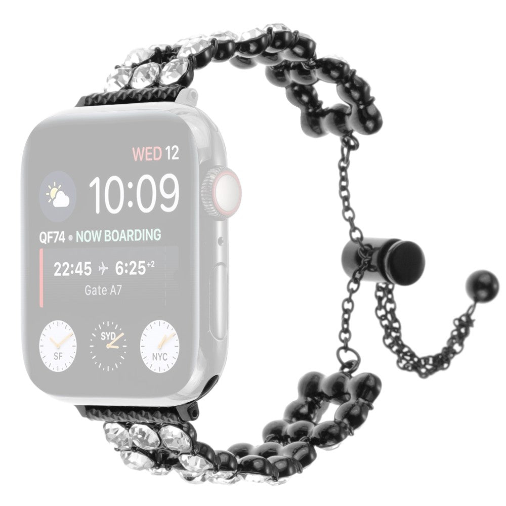 Superflot Metal Og Rhinsten Universal Rem passer til Apple Smartwatch Rabat