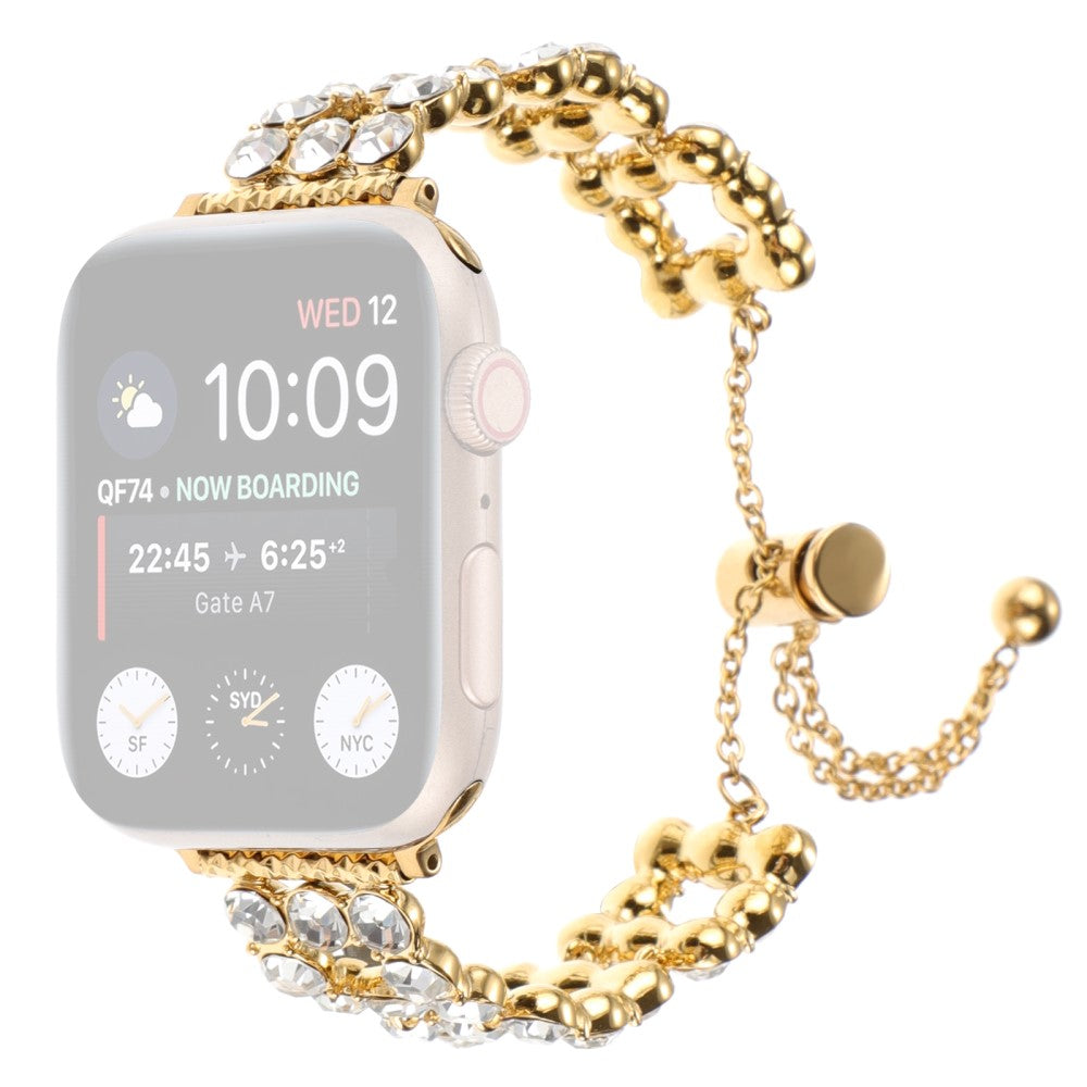 Superflot Metal Og Rhinsten Universal Rem passer til Apple Smartwatch Rabat