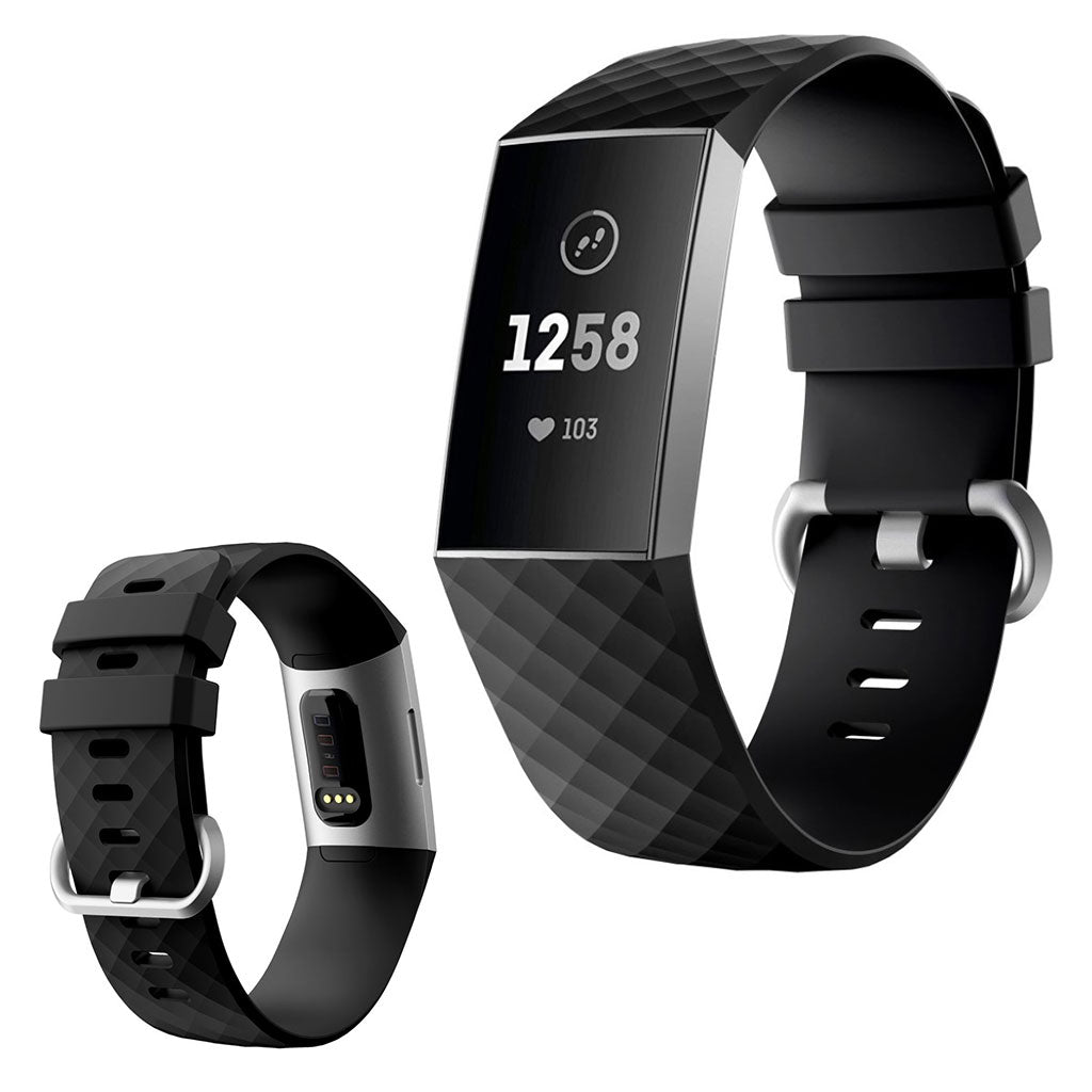 Silikone Universal Rem passer til Fitbit Charge 4 / Fitbit Charge 3 - Størrelse: L