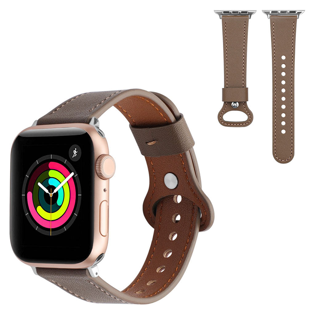Vildt Flot Ægte Læder Universal Rem passer til Apple Smartwatch