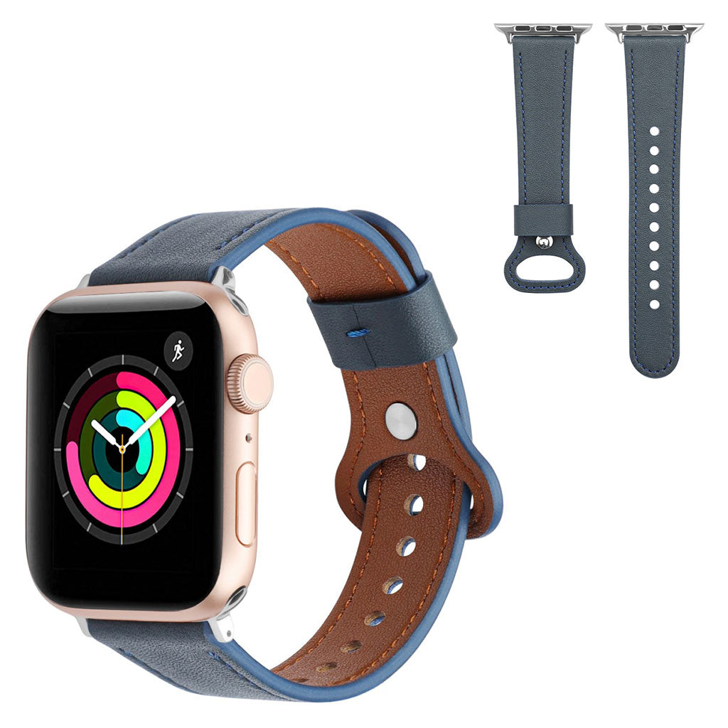 Vildt Flot Ægte Læder Universal Rem passer til Apple Smartwatch