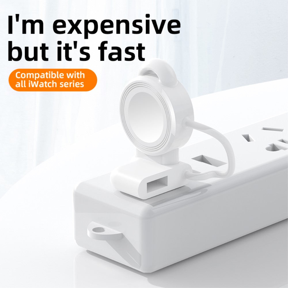 1m Silikone Trådløs USB Ladestation passer til Apple Smartwatch