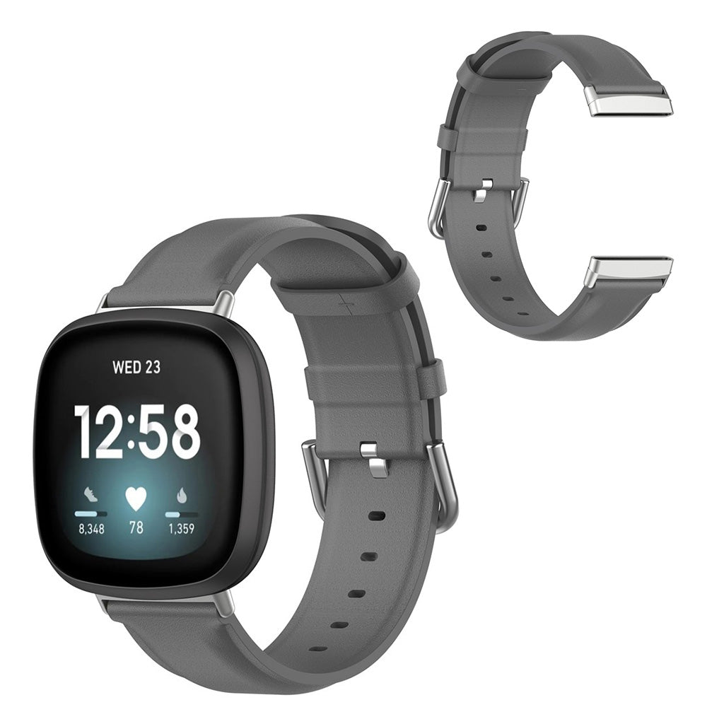 Ægte Læder Universal Rem passer til Fitbit Versa 3 / Fitbit Sense 1