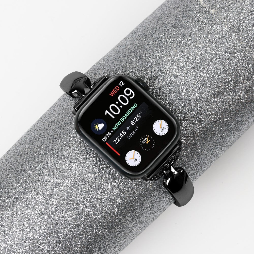 Elegant Metal Og Rhinsten Universal Rem passer til Apple Smartwatch