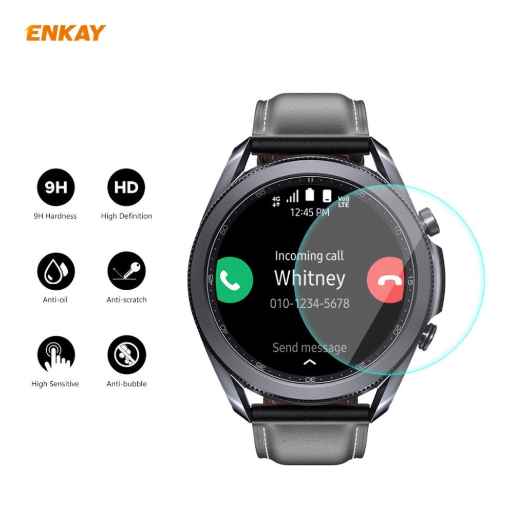Hærdet Glas Skærmbeskytter passer til Samsung Galaxy Watch 3 (45mm)
