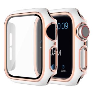 Super Godt Universal Cover med Skærmbeskytter i Silikone og Hærdet Glas passer til Apple Watch Series 6 40mm / Apple Watch Series 5 40mm