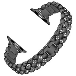Vildt Sejt Metal Og Rhinsten Universal Rem passer til Apple Smartwatch