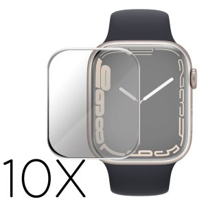 10stk Hærdet Glas Skærmbeskytter passer til Apple Watch Series 7 45mm