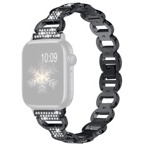 Vildt Cool Metal Og Rhinsten Universal Rem passer til Apple Smartwatch