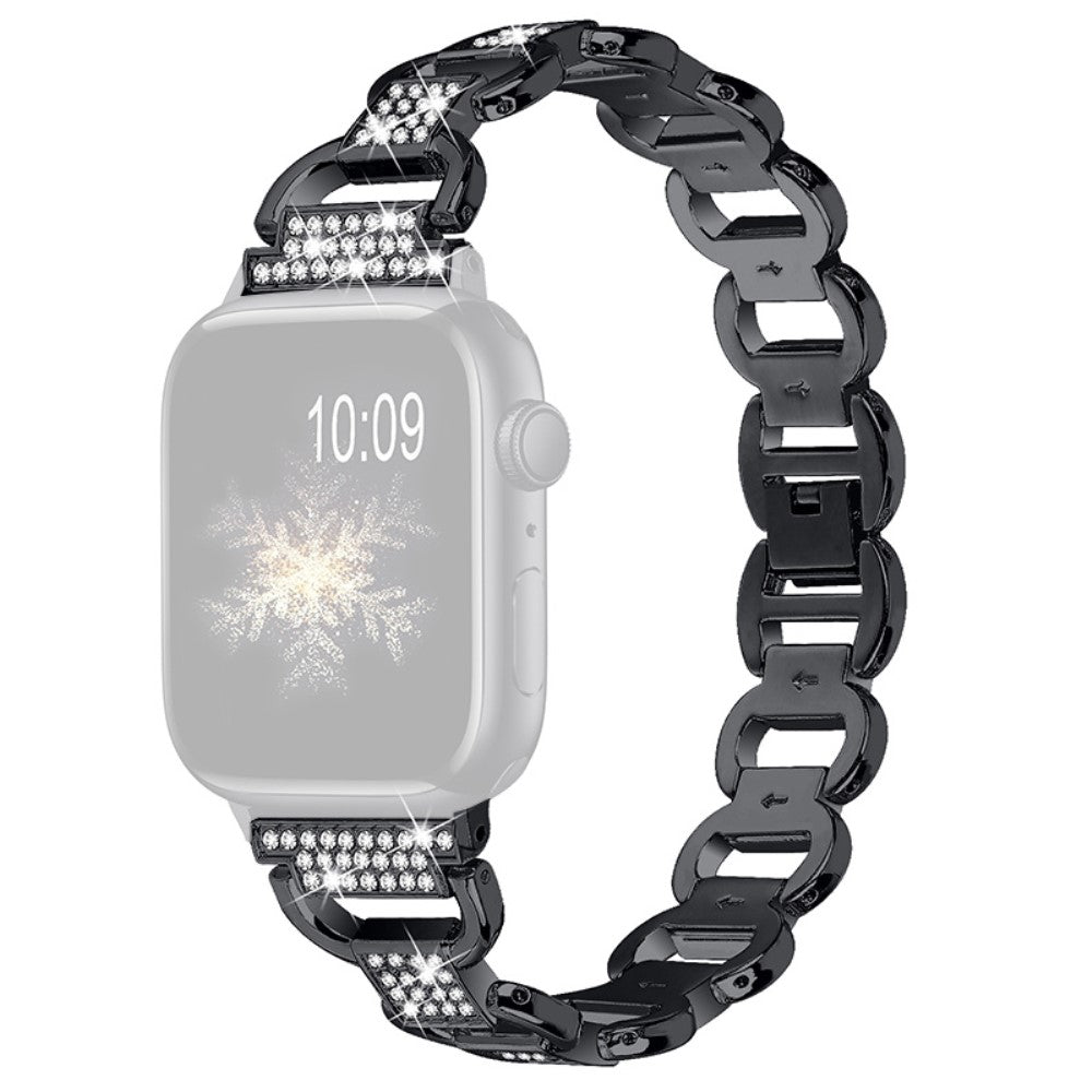 Vildt Cool Metal Og Rhinsten Universal Rem passer til Apple Smartwatch