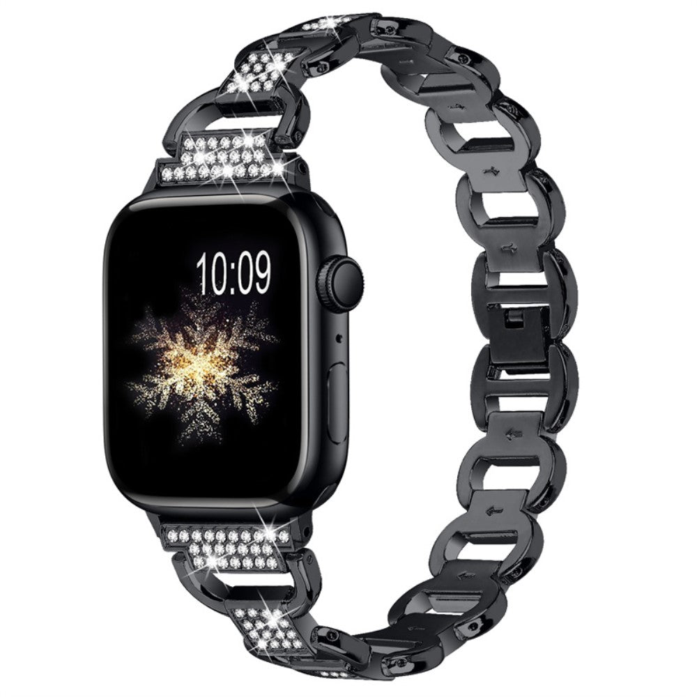 Vildt Cool Metal Og Rhinsten Universal Rem passer til Apple Smartwatch