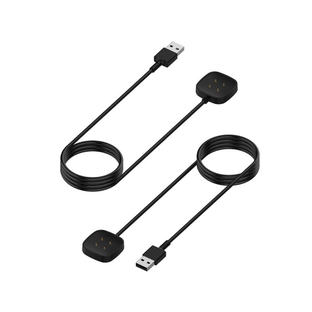 1m Plastik Magnetisk USB Ladestation passer til Fitbit Versa 4
