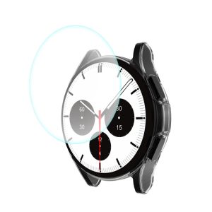 Alle Tiders Cover med Skærmbeskytter i Silikone og Hærdet Glas passer til Samsung Galaxy Watch 4 Classic (46mm)